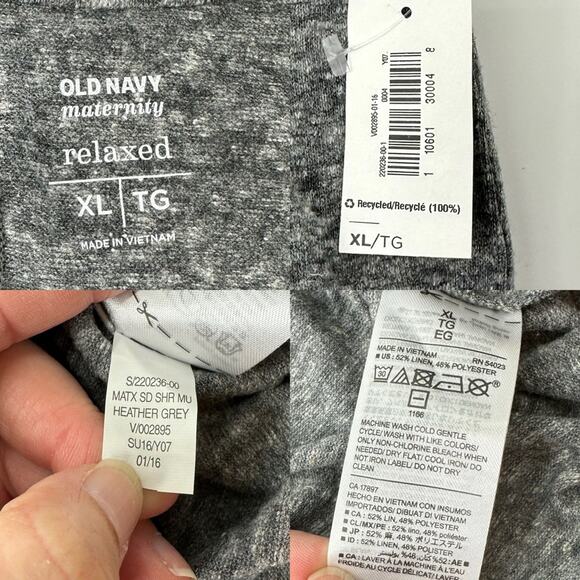 Old Navy Relaxed Fit maternity Sleeveless tank top women’s maternity gray - Picture 5 of 7